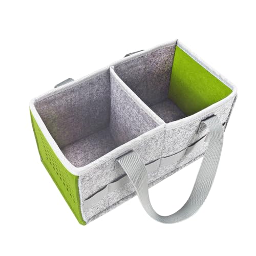 Tragetasche für Toniebox Starter Set und Zubehör Aufbewahrungstasche, Toniebox Audio Player Filz Organizer Tasche, Tragetasche für Toniebox & Zubehör mit Griff für Toniebox (Grün) von huipinghu
