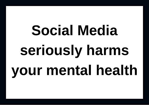 humorpharm „Social Media Seriously Harms Your mental Health“ Warnaufkleber (100 Stück) von humorpharm