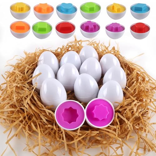 huruirui 12pcs Montessori Eier Spielzeug Formerkennung die Sortierspiel von ab 1 2 3 Jahren Kinder im Geeignet Kinder im Farbe Erkennung Frühes Pädagogischer Feinmotorik huruirui 12pcs Montessori Eier Spielzeug Formerkennung die Sortierspiel von ab 1 2 3 Jahren Kinder im Geeignet Kinder im Farbe Erkennung Frühes Pädagogischer Feinmotorik von huruirui