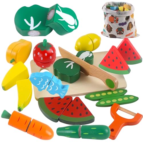 huruirui KinderküChe Zubehör Spielzeug,Hölzernes Schneiden Sie Obst und Gemüse Holzspielzeug,Lernspielzeug für Kochsimulation und Farberkennung,2 3Mädchen und Jungen Weihnachten Geburtstags Geschenk huruirui KinderküChe Zubehör Spielzeug,Hölzernes Schneiden Sie Obst und Gemüse Holzspielzeug,Lernspielzeug für Kochsimulation und Farberkennung,2 3Mädchen und Jungen Weihnachten Geburtstags Geschenk von huruirui