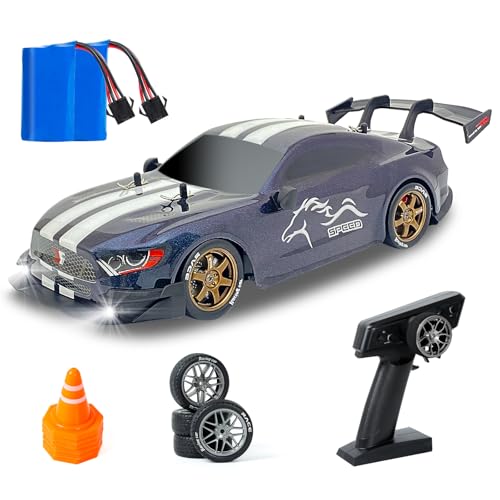 iBlivers Ferngesteuertes Auto, 1:14 Professionelle Ferngesteuerte Drift Autos mit Proportionale Drosselklappe und Lenkung 4WD GT RC Car Drifting Spielzeug für Erwachsene Jungen Kinder (Gradient Farbe) von iBlivers