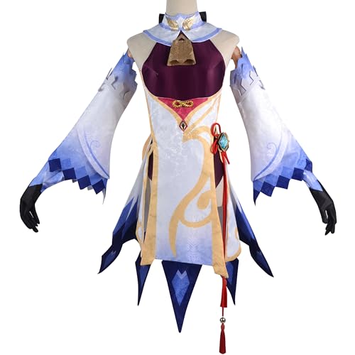 iCosjogo Frauen-Spiel Rollenspiel Kleidung für Genshin Impact Erwachsene Coser Anime Cosplay Kostüm Outfit Halloween Karneval Kleid, Ganyu, XL iCosjogo Frauen-Spiel Rollenspiel Kleidung für Genshin Impact Erwachsene Coser Anime Cosplay Kostüm Outfit Halloween Karneval Kleid, Ganyu, XL von iCosjogo