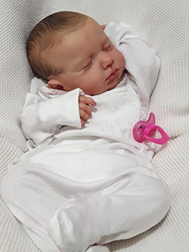 iCradle Reborn Babypuppen, lebensechte Reborn-Babypuppe, 50,8 cm, echt aussehend, gewichtete Reborn-Mädchen-Puppe, bestes Geburtstagsset für Mädchen ab 3 Jahren von iCradle