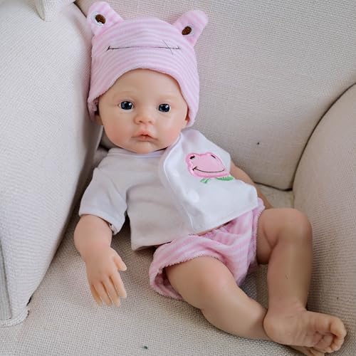 iCradle Reborn Dolls 30,5 cm lebensechte Reborn-Baby-Puppe aus solidem Silikon, für Neugeborene, Mädchen, ab 3 Jahren iCradle Reborn Dolls 30,5 cm lebensechte Reborn-Baby-Puppe aus solidem Silikon, für Neugeborene, Mädchen, ab 3 Jahren von iCradle