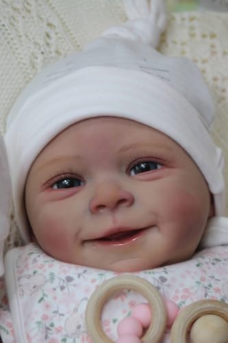 iCradle Reborn Dolls 50,8 cm süße lächelnde Puppe 50 cm handgezeichnetes Haar weich realistisch Neugeborene Puppen echte handgefertigte Baby ab 3 Jahren iCradle Reborn Dolls 50,8 cm süße lächelnde Puppe 50 cm handgezeichnetes Haar weich realistisch Neugeborene Puppen echte handgefertigte Baby ab 3 Jahren von iCradle