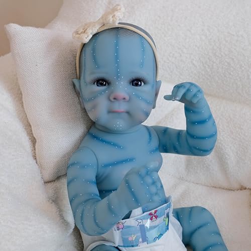 iCradle Reborn-Puppen, 46 cm, lebensechte Reborn-Babypuppe, Silikon, Ganzkörper-Vinyl, Avatar-Puppe für Neugeborene, Mädchen, ab 3 Jahren iCradle Reborn-Puppen, 46 cm, lebensechte Reborn-Babypuppe, Silikon, Ganzkörper-Vinyl, Avatar-Puppe für Neugeborene, Mädchen, ab 3 Jahren von iCradle