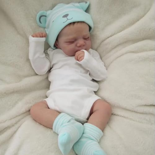 iCradle Reborn-Puppen, 46 cm, lebensechte Reborn-Babypuppe, Silikon, Ganzkörper-Vinyl, für Neugeborene, Jungen, schlafend, ab 3 Jahren iCradle Reborn-Puppen, 46 cm, lebensechte Reborn-Babypuppe, Silikon, Ganzkörper-Vinyl, für Neugeborene, Jungen, schlafend, ab 3 Jahren von iCradle