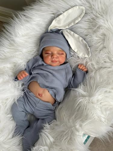 iCradle Reborn-Puppen, Stoffkörper, realistische Neugeborenen-Puppen, 46 cm, lebensecht gewichtet, Reborn Baby von iCradle