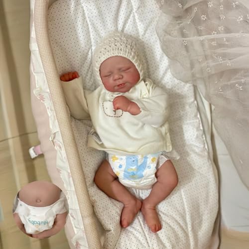 iCradle Reborn-Puppen, lebensechte Reborn-Babypuppe, Silikon, Ganzkörper-Vinyl, für Neugeborene, Jungen, schlafend, verwurzeltes Haar, ab 3 Jahren iCradle Reborn-Puppen, lebensechte Reborn-Babypuppe, Silikon, Ganzkörper-Vinyl, für Neugeborene, Jungen, schlafend, verwurzeltes Haar, ab 3 Jahren von iCradle