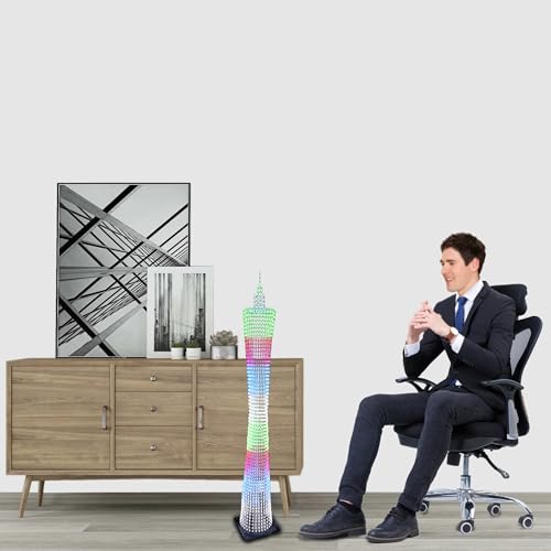 iCubeSmart GZT-64D 1 Meter Led Canton Tower Modell DIY Elektronik Kit, LED Würfel Modell Handgemachtes Lötprojekt Kit (GZT-64D-KIT) von iCubeSmart