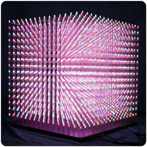 iCubeSmart LED Cube Elektronik Bausatz DIY Electronic Kit DIY Löten Bausatz (3D16RGB-EU) von iCubeSmart