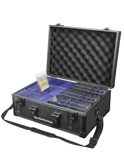 iDiskk Toploader Aufbewahrungsbox - Abschließbare 600+ Kartenetui, robuster Schutz für Sport/Sammelkarten/Pokemon-Karten, gepolsterter Organizer mit Schlüsseln iDiskk Toploader Aufbewahrungsbox - Abschließbare 600+ Kartenetui, robuster Schutz für Sport/Sammelkarten/Pokemon-Karten, gepolsterter Organizer mit Schlüsseln von iDiskk