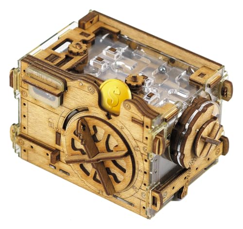 iDventure Amazeing Safe - Murmelbahn Spardose Puzzlebox - Escape Room Spiel - Geschenkbox - Schatztruhe - 3D Holzpuzzle - Sequenzielle Puzzles Rätselbox Erwachsene - Geldgeschenk - Männer Geschenk von iDventure
