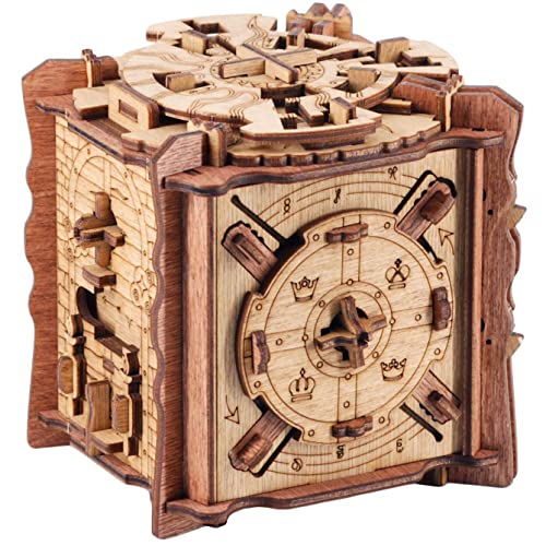 iDventure Cluebox - Das Geheimnis von Camelot - Escape Room Spiel - 3D Holzpuzzle - Sequenzielle Geldgeschenk Puzzlebox - IQ Puzzle - Rätselbox Geburtstagsgeschenk für Erwachsene - Gadget für männer von iDventure