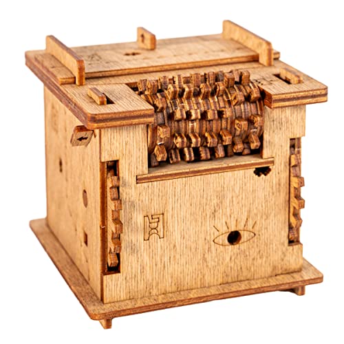 iDventure Cluebox - Schrödingers Katze - Escape Room Spiel - 3D Holzpuzzle - Geldgeschenk Puzzlebox - IQ Puzzle - Rätselbox und Geburtstagsgeschenk - Gadget für männer - Mechanische Geduldsspiele von iDventure