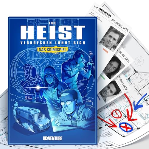 iDventure The Heist - Bankraub in Echtzeit. Live Mission Game. Tatort Detektivspiel, Krimispiel, Escape Room Spiel für zu Hause von iDventure