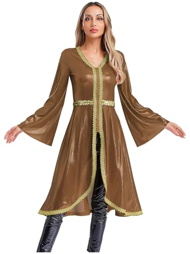 iEFiEL Damen Glitzer Arabisch Dubai Kleid Kirche Muslimisches Abendkleid Elegant V-ausschnitt Robe Langarm Stickerei Kleidung Karnevalskostüm Nachtclubs Gold 3XL iEFiEL Damen Glitzer Arabisch Dubai Kleid Kirche Muslimisches Abendkleid Elegant V-ausschnitt Robe Langarm Stickerei Kleidung Karnevalskostüm Nachtclubs Gold 3XL von iEFiEL