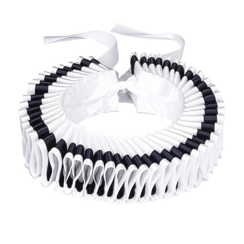 iEFiEL Elisabethanisch Plissee Halskrause Ruffle Handgelenkmanschetten Vintage Gekräuselt Halskragen Armbänder Cosplay Requisiten Typ B One Size iEFiEL Elisabethanisch Plissee Halskrause Ruffle Handgelenkmanschetten Vintage Gekräuselt Halskragen Armbänder Cosplay Requisiten Typ B One Size von iEFiEL