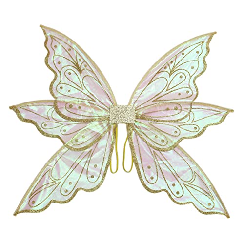 iEFiEL Glitzer Engelsflügel für Kinder Mädchen Schmetterlings Flügel Feenflügel mit Elastischen Schultergurten für Halloween Karneval Cosplay Kostüm Fotografie Kostümparty A Gold One Size iEFiEL Glitzer Engelsflügel für Kinder Mädchen Schmetterlings Flügel Feenflügel mit Elastischen Schultergurten für Halloween Karneval Cosplay Kostüm Fotografie Kostümparty A Gold One Size von iEFiEL
