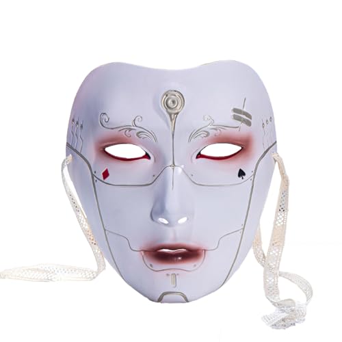 iEFiEL Halloween Cyber-Maske Gothic Punk Venezianische Maske Masquerade Gesichtsmaske Kabuki Maske Cosplay Karneval Fasching Kostüm Requisiten Farbig One Size iEFiEL Halloween Cyber-Maske Gothic Punk Venezianische Maske Masquerade Gesichtsmaske Kabuki Maske Cosplay Karneval Fasching Kostüm Requisiten Farbig One Size von iEFiEL
