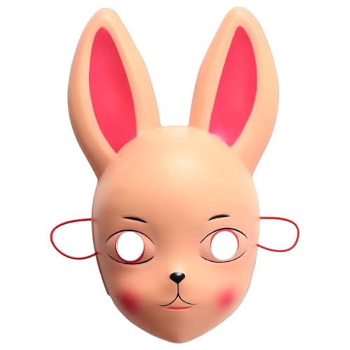 iEFiEL Japanische Kitsune Maske Kaninchenohr Maske für Halloween Ostern Kostüm Party Cosplay Requisiten Nackte Ohren 2 One Size iEFiEL Japanische Kitsune Maske Kaninchenohr Maske für Halloween Ostern Kostüm Party Cosplay Requisiten Nackte Ohren 2 One Size von iEFiEL