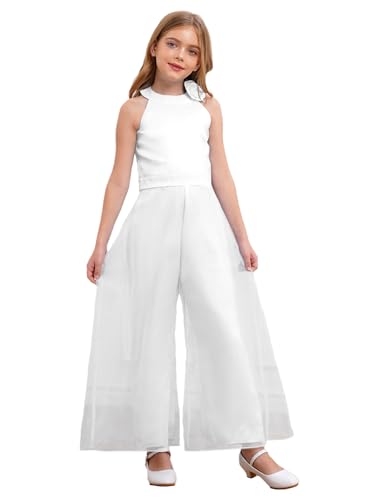 iEFiEL Mädchen Festliches Kleid Tüll Armellos Jumpsuit Partykleid Sommer Hosenanzug Kinder Hochzeit Gerburtstagskleid Cocktail Kleid Performance Tanz Kostüm Rosa 158-164 iEFiEL Mädchen Festliches Kleid Tüll Armellos Jumpsuit Partykleid Sommer Hosenanzug Kinder Hochzeit Gerburtstagskleid Cocktail Kleid Performance Tanz Kostüm Rosa 158-164 von iEFiEL