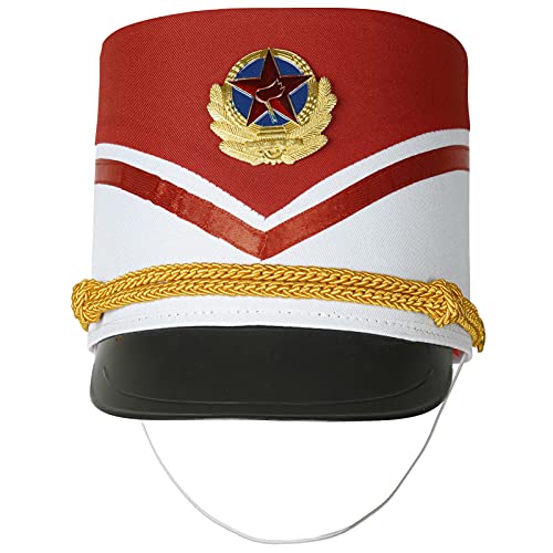 iEFiEL Marschband Hut Nussknacker Trommel Major Spielzeug Soldat Kapitänsmütze Verkleidung Fasching Karneval Mottoparty Marine Kapitän Accessoires C Rot One Size iEFiEL Marschband Hut Nussknacker Trommel Major Spielzeug Soldat Kapitänsmütze Verkleidung Fasching Karneval Mottoparty Marine Kapitän Accessoires C Rot One Size von iEFiEL