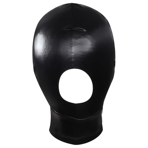 iEFiEL Pu Leder Balaklava Maske Dehnbare Vollverdeckung Gesichtsmaske Balaklava Kapuze Sonnenschutzmasken Für Nachtclub Cosplay Party Schwarz L iEFiEL Pu Leder Balaklava Maske Dehnbare Vollverdeckung Gesichtsmaske Balaklava Kapuze Sonnenschutzmasken Für Nachtclub Cosplay Party Schwarz L von iEFiEL