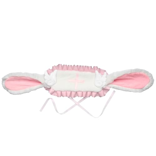 iEFiEL Süße Kaninchenohren Stirnband Lolita Spitze Clips Kopfbedeckung Lolita Haarschmuck Rosa 1 One Size iEFiEL Süße Kaninchenohren Stirnband Lolita Spitze Clips Kopfbedeckung Lolita Haarschmuck Rosa 1 One Size von iEFiEL