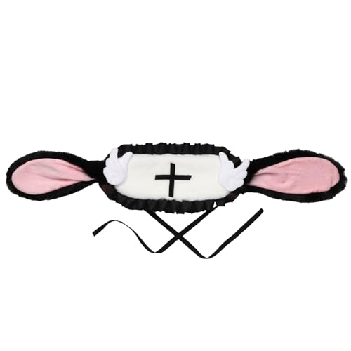 iEFiEL Süße Kaninchenohren Stirnband Lolita Spitze Clips Kopfbedeckung Lolita Haarschmuck Schwarz 1 One Size iEFiEL Süße Kaninchenohren Stirnband Lolita Spitze Clips Kopfbedeckung Lolita Haarschmuck Schwarz 1 One Size von iEFiEL