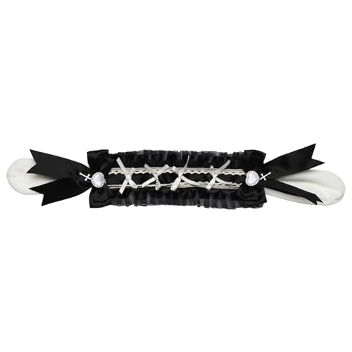 iEFiEL Süße Kaninchenohren Stirnband Lolita Spitze Clips Kopfbedeckung Lolita Haarschmuck Schwarz 2 One Size iEFiEL Süße Kaninchenohren Stirnband Lolita Spitze Clips Kopfbedeckung Lolita Haarschmuck Schwarz 2 One Size von iEFiEL