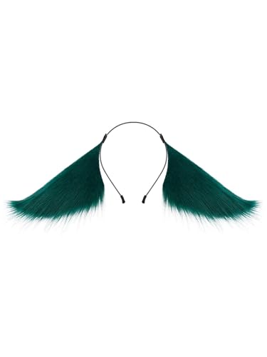 iEFiEL Übertriebener Plüsch-Tierohren-Haarreif Cartoon-Charakter für Halloween-Cosplay-Party Grün One Size iEFiEL Übertriebener Plüsch-Tierohren-Haarreif Cartoon-Charakter für Halloween-Cosplay-Party Grün One Size von iEFiEL