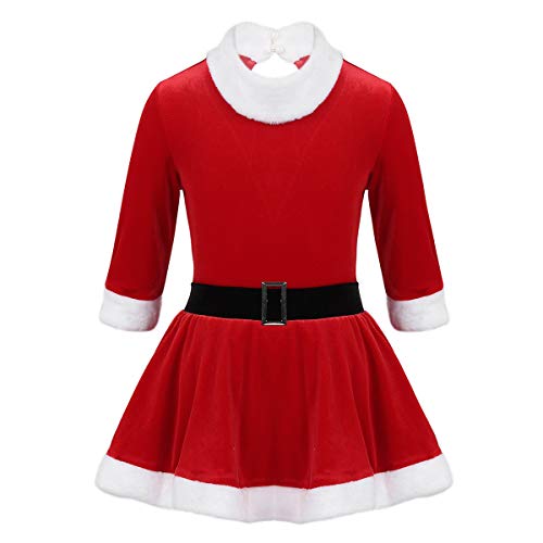 iEFiEL Weihnachtskostüm Weihnachten Kostüm Mädchen Kinder Eiskunstlauf Kleid Halb Ärmel Tutu Rock - perfekt für Weihnachten, Karneval & Cosplay Dancewear Rot Partykleid 140 iEFiEL Weihnachtskostüm Weihnachten Kostüm Mädchen Kinder Eiskunstlauf Kleid Halb Ärmel Tutu Rock - perfekt für Weihnachten, Karneval & Cosplay Dancewear Rot Partykleid 140 von iEFiEL