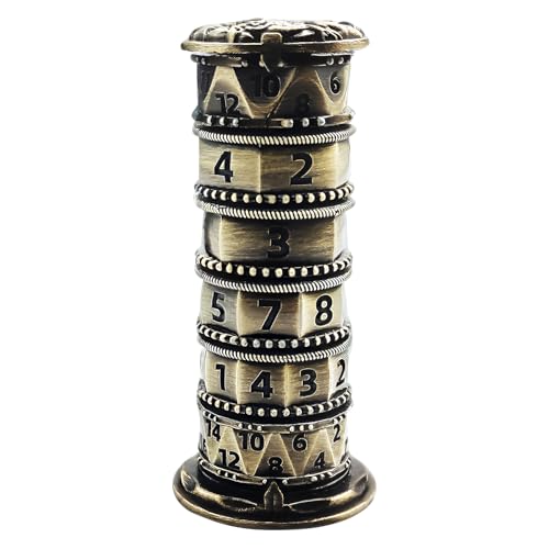 iFCOW Würfelkreisel 7 in 1 Metall Roulette Würfel Spinner D4 D6 D8 D10 D12 D20 D% für Dungeons and Dragons RPG Rollenspiele Würfel von iFCOW