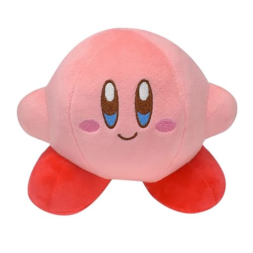 Niedliches Kirby-Plüschtier 15cm, Kirby Adventure All Star Collection, Plüsch, weiches Kirby-Stofftier, rosa/blau/gelb/grün, Tierpuppe, Geschenk für Fans (Rosa) von iFii