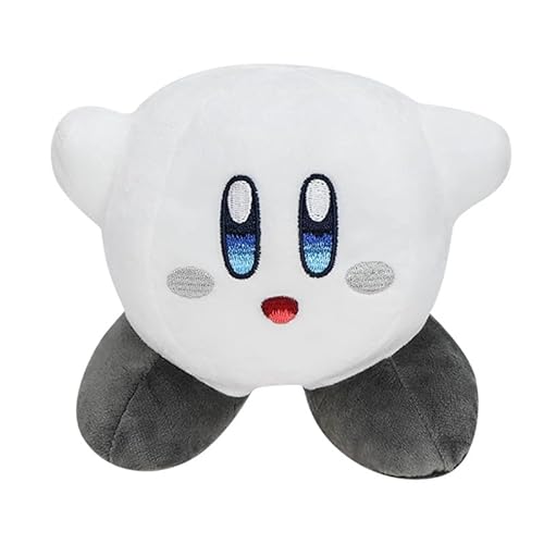 Niedliches Kirby-Plüschtier 15cm, Kirby Adventure All Star Collection, Plüsch, weiches Kirby-Stofftier, rosa/blau/gelb/grün, Tierpuppe, Geschenk für Fans (Weiß) von iFii