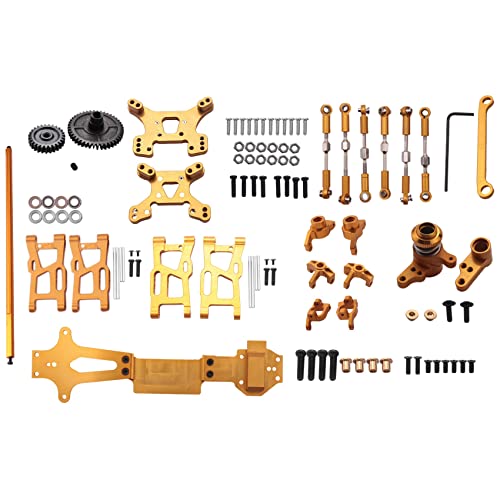 iFutniew für 1:14 144001 RC Auto Voll Upgrade Teile Metall C Sitz Lenk Becher Schwinge Zentral Antriebswelle, Gelb von iFutniew