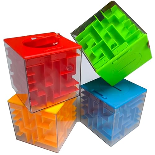 iKeelo 4er-Pack Geschenkbox Geld-Labyrinth Puzzleboxen – Macht Geldgeschenke noch lustiger, perfekte Spardose und Denksportaufgaben für Kinder und Erwachsene iKeelo 4er-Pack Geschenkbox Geld-Labyrinth Puzzleboxen – Macht Geldgeschenke noch lustiger, perfekte Spardose und Denksportaufgaben für Kinder und Erwachsene von iKeelo