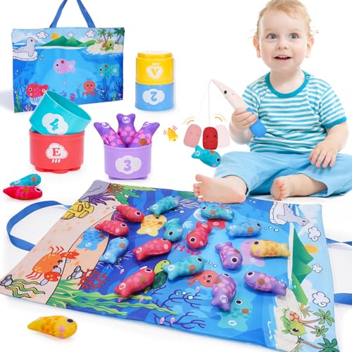 Montessori Spielzeug ab 1 Jahr, Angelspiel ab 1 Jahr Baby Spielzeug 6 12 18 Monate Lernspiele Motorikspielzeug Kinderspielzeug ab 1 2 Jahre Geschenk 1 Jahr Mädchen Junge Fische Angeln Spiel 1 Jahr Montessori Spielzeug ab 1 Jahr, Angelspiel ab 1 Jahr Baby Spielzeug 6 12 18 Monate Lernspiele Motorikspielzeug Kinderspielzeug ab 1 2 Jahre Geschenk 1 Jahr Mädchen Junge Fische Angeln Spiel 1 Jahr von iKidiki