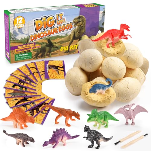 iKidiki Spielzeug ab 4 5 6 7 8 9 10 Jahre Junge, Geschenk Junge 4-10 Jahre Ausgrabungsset für Kinder Dinosaurier Spielzeug Ostergeschenke für Kinder Dino Eier zum Ausgraben iKidiki Spielzeug ab 4 5 6 7 8 9 10 Jahre Junge, Geschenk Junge 4-10 Jahre Ausgrabungsset für Kinder Dinosaurier Spielzeug Ostergeschenke für Kinder Dino Eier zum Ausgraben von iKidiki