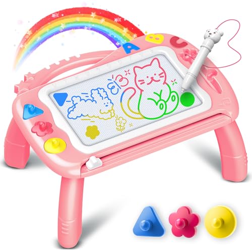 Spielzeug ab 2 3 4 Jahre Mädchen, Zaubertafel Kinder ab 2 3 Jahre Geschenk Mädchen 2 3 Jahre Zaubertafel Maltafel Kinder ab 2 Jahre Magnettafel Kinder Kinderspielzeug ab 2 3 Jahre Mädchen Geburtstag von iKidiki