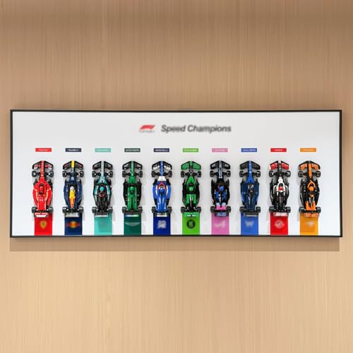 iLuane Display Wallboard für Lego Lego Speed Champions Formula 1 Collector's Pack 66802 (nur Display Wallboard) von iLuane