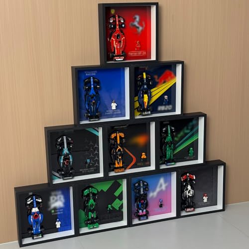 iLuane Display Wallboard für Lego Speed Champions Ultimate Formula 1 Collector's Pack - Contains 10 Sets in 1 66802 (nur Display Wallboard) von iLuane
