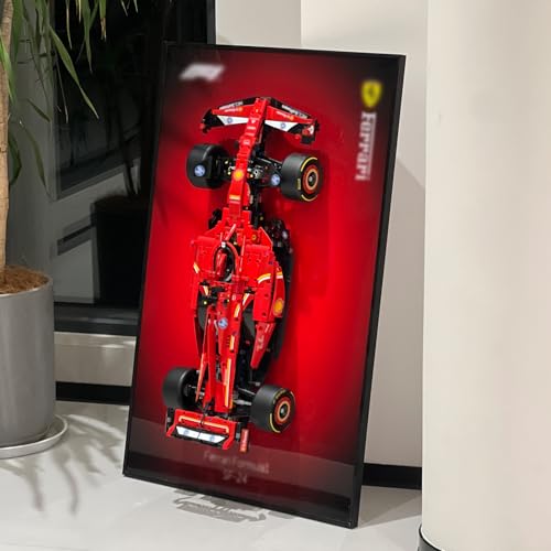 iLuane Display Wallboard für Lego Technic Ferrari SF-24 F1 Model Car Kit Building Set 42207 (nur Display Wallboard) von iLuane