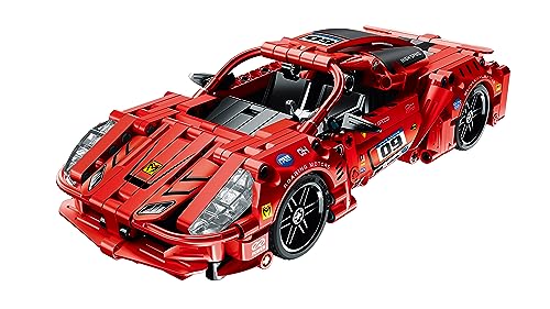 iM.Master STEM Academy: Mechanical Master - Super Car - Red 437pcs - Brick Model Vehicle, Building Blocks Activity Set, Pull Back Engine Sportwagen von iM.Master STEM Academy