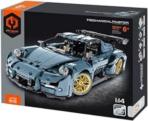 iM.Master STEM Super Auto Bausatz im Maßstab 1:14, 1221 Teile Bausteine, blau von iM.Master STEM Academy