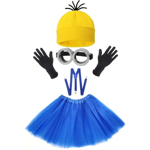 iMQUVTY 5 Stück Cosplay Kostüm für Damen Herren, Brille Mütze Tutu-Rock Hosenträger Handschuhe Weihnachten-Kostüm Zubehör Costume,Ein Geburtstagsgeschenk für meine Mädchen iMQUVTY 5 Stück Cosplay Kostüm für Damen Herren, Brille Mütze Tutu-Rock Hosenträger Handschuhe Weihnachten-Kostüm Zubehör Costume,Ein Geburtstagsgeschenk für meine Mädchen von iMQUVTY