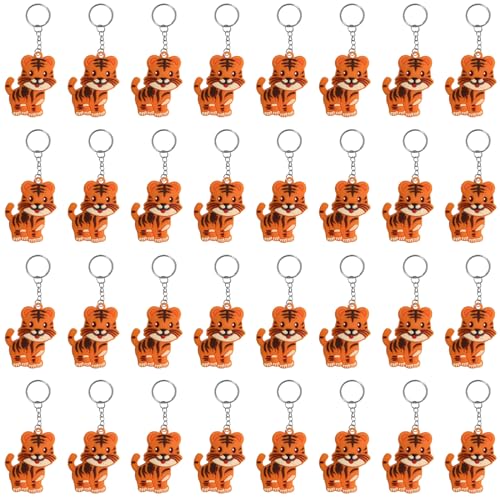iMagitek 40 Stück Tiger Schlüsselanhänger Safari Tier Schlüsselanhänger für Tiger Themed Party Favors, Dschungel Safari Party Favors, Kindergeburtstag Party Bag Fillers, Schule Karneval Belohnungen iMagitek 40 Stück Tiger Schlüsselanhänger Safari Tier Schlüsselanhänger für Tiger Themed Party Favors, Dschungel Safari Party Favors, Kindergeburtstag Party Bag Fillers, Schule Karneval Belohnungen von iMagitek