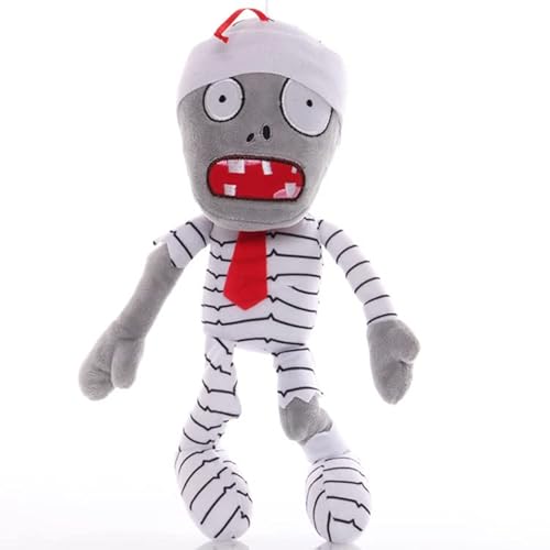 iMuMi Beruf PVZ Plüsch, 30 cm, niedliche Pflanzen gegen Zombies, Plüschtier, Offizier, Geschäftsmann, Bauer, Dieb, Ritter, Zombie, Cosplay, Stofftierpuppe, Geschenk für Fans (Gefangener Zombie) von iMuMi