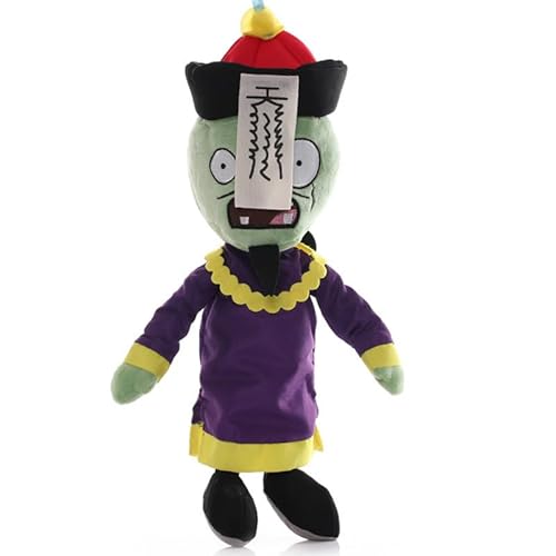 iMuMi Chinesische Charaktere Zombie-Plüsch, 30 cm, niedliches PVZ-Plüschtier, Cosplay, chinesisches antikes Kostüm, Pflanzen gegen Zombies, Plüsch-Talisman/Qigong, weiche Puppe für Fans (Talisman von iMuMi
